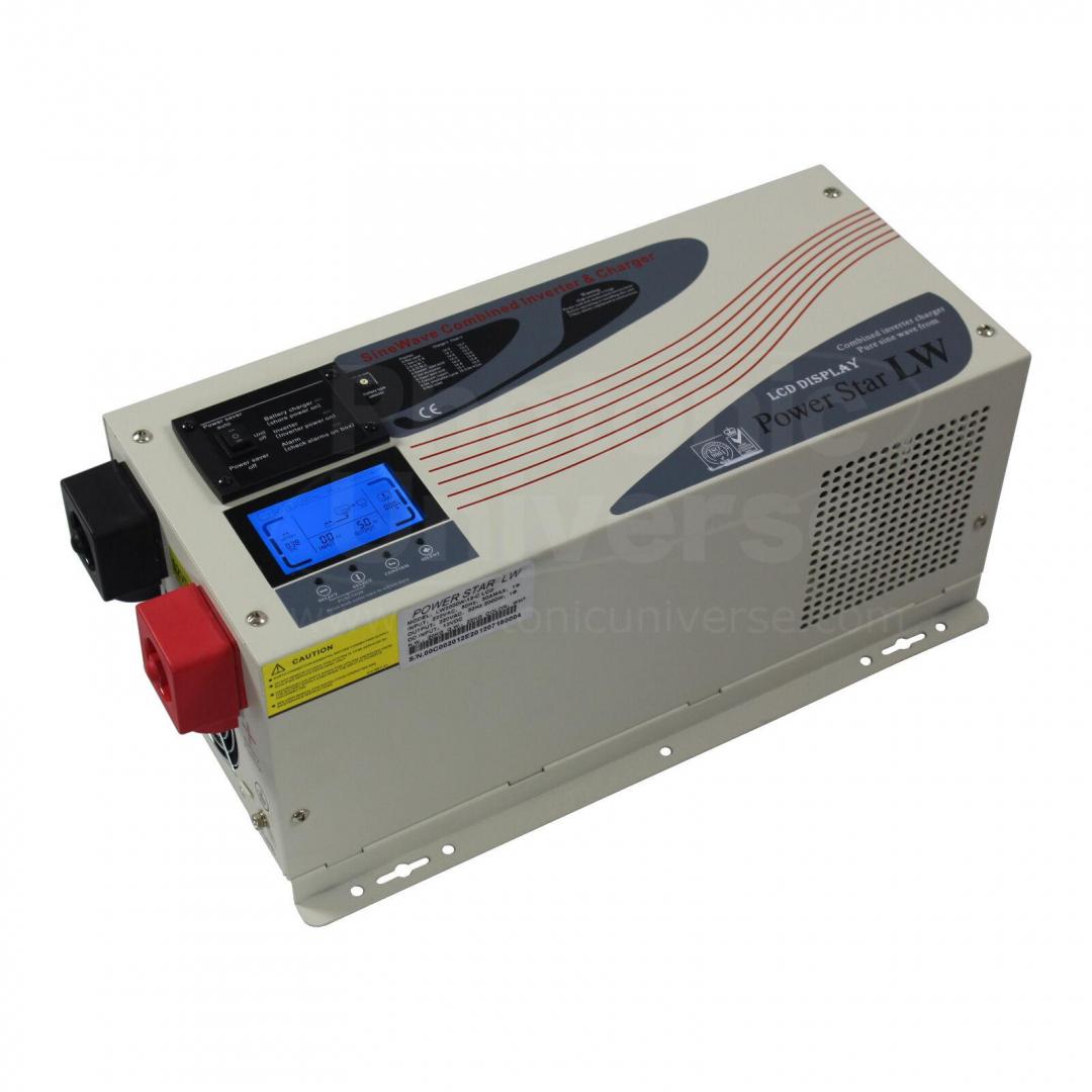 2000W 24V low frequency power inverter charger, UPS LCD 2kW 24 volt peak 6kW
