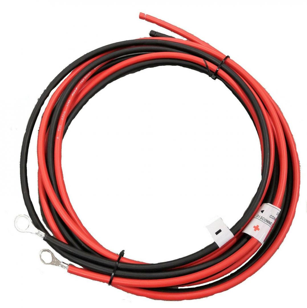 battery cables 2 meter with ring connectors 8mm