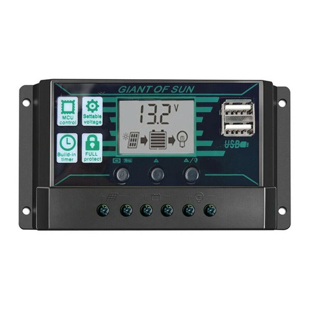 AU MPPT 10~150A 12/24V Solar Panel Regulator Charge Controller Auto LCD Dual GOO