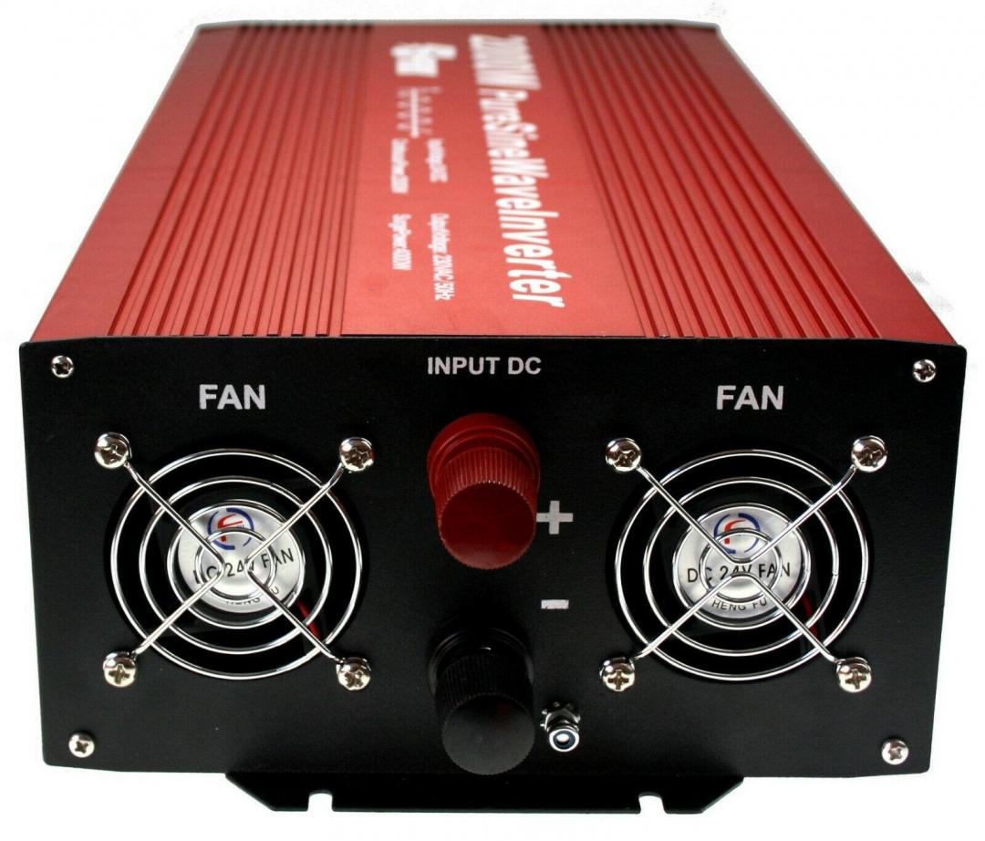 1500W (3000W Peak) DC 24V AC 240V PURE SINE WAVE POWER INVERTER truck lorry