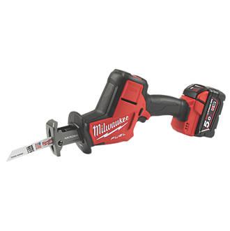 Milwaukee M18 FHZ-502X FUEL 18V 5.0Ah Li-Ion RedLithium Brushless Cordless Hackzall Reciprocating Saw