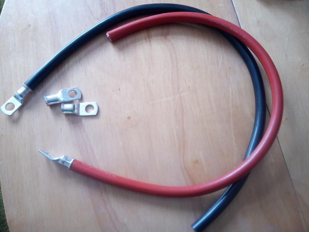 Black and Red 70mm flexible welding cable plus 4 Copper Tube 70mm  12mm Lug Battery Starter Cable Welding Crimp Terminal Ring