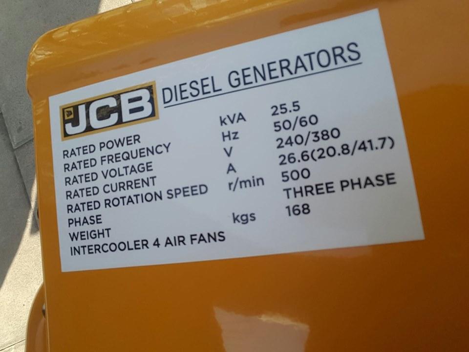 BRAND NEW 25.5KVA THREE PHASE JCB DIESEL GENERATOR for sale in Lagos Nigeria