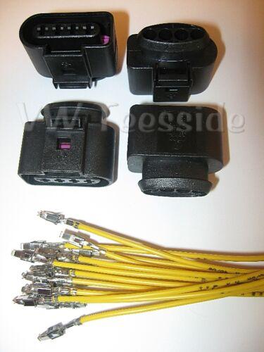 4 x Genuine VW Seat Audi Skoda Golf Passat TT A3 - 4-Pin Coil Pack Wiring Loom