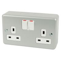  UK Product,13A Double Gang Socket 