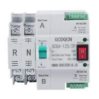 Dual-Power Automatic Transfer Switch 2P 100A Household 35mm Rail Installation G2H4