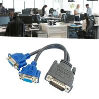 Dual Monitor Splitter Cable - DMS-59 Pin Male to 2 VGA 15 Pin Female Splitter Adapter Cable For sale in Nigeria