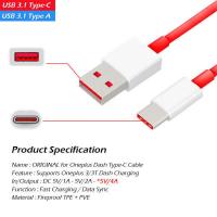 Original Dash OnePlus Type-C USB High Speed Data Charger Lead Cable 3 3T 5 5T 6